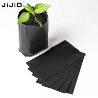 Sacs de pépinière en plastique noir JIJID, sacs de semis en plastique pour fraises, sacs de culture en serre pour plantes