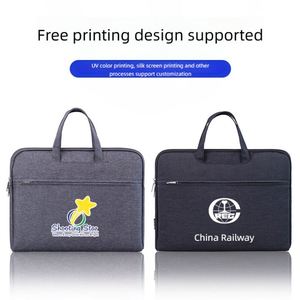 Maletín de Hombre Delgado de Gran Capacidad para Computadora Portátil con Bolsillo para Archivos, Elegante Bolsa Portafolio - Product Image 3