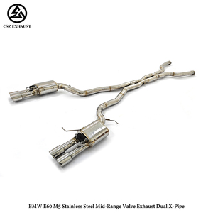 Sistema de Escape Catback de Acero Inoxidable 304 con Silenciador Valvetronic para <span class=keywords><strong>BMW</strong></span> <span class=keywords><strong>M5</strong></span> E60 E61 5.0L <span class=keywords><strong>V10</strong></span> (Control Remoto) - Product Image 1