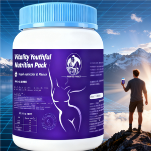 Tablet Multimineral Kalsium Tinggi (Alginat) - Astaxanthin + Kolagen + L-Theanine Blueberry Makanan Kesehatan Dewasa untuk Energi Olahraga - Product Image 3