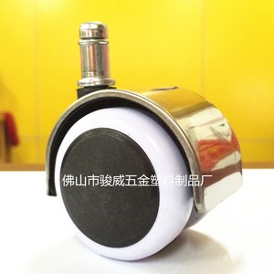 Ruedas giratorias silenciosas blancas de 2 pulgadas de Foshan Juewei, ruedas de plástico con vástago roscado para muebles - Product Image 3