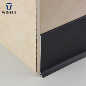 Battiscopa in PVC, Profili in Alluminio per Battiscopa, Baseboard per <span class=keywords><strong>Cucina</strong></span> 2,5M - Product Image 1