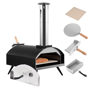 <span class=keywords><strong>Horno</strong></span> de Pizza de Acero Inoxidable 2 en 1 <span class=keywords><strong>para</strong></span> Exteriores, de Gas y Pellets de Madera, con Mango Giratorio - Product Image 2