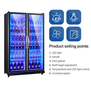 Réfrigérateur vertical compact grande capacité, vitrine intelligente pour boissons et bières - Product Image 4