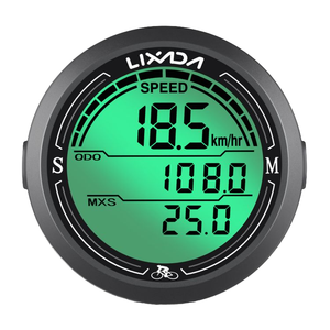 Compteur de vitesse numérique filaire pour vélo Ordinateur de vélo de forme ronde étanche Écran rétroéclairé Odomètre de cycle - Product Image 4