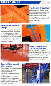 Plataforma de trabajo tipo góndola sobre rieles para estanterías de palets <span class=keywords><strong>en</strong></span> entrepiso o sótano - Product Image 5