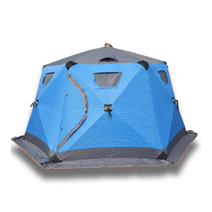 Igloo gonflable à point de chute Cube de bivouac de camping froid 6 camouflage pour tente de pêche à la carpe bivouac d'hiver - Product Image 1