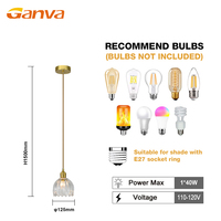 Lampes suspendues industrielles populaires pour plafond, style moderne, en fer et verre, avec LED, pour chambre à coucher