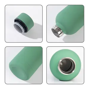 Botella de agua de boca pequeña de acero inoxidable para deportes al aire libre, termo de bebida de viaje con tapa para promoción - Product Image 6