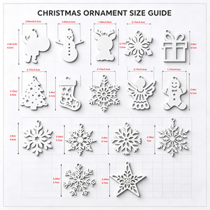 Ornements de Noël modernes et minimalistes en panneau de densité imprimé en 3D, accessoires de décoration pour la maison, cadeaux créatifs - Product Image 3