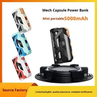Dernier modèle de chargeur mobile sans fil compact mini 5000mAh avec batterie de secours LCD, double prise USB, sortie Type-C, charge rapide