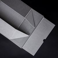 Boîte cadeau pliable avec logo personnalisé, boîtes cadeau rigides en papier pliables pour bijoux, cosmétiques, artisanat