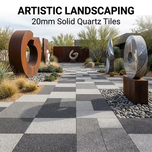 Pavé en pierre de quartz pour allées, voies de circulation et terrasses, idéal pour les projets de revêtements de sol extérieurs d'hôtels - Product Image 2