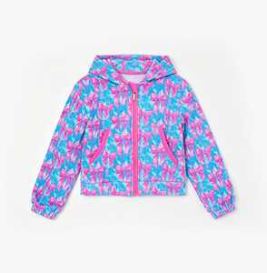 Abrigo con capucha y cremallera para niños, con lazos estilo coquette, venta al por mayor, ropa infantil de boutique, linda ropa para hermanas, nuevos estilos - Product Image 4