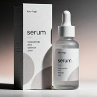 Sérum Quotidien Avancé Professionnel Premium Naturel Doux Efficace pour les Imperfections et les Pores, à la Niacinamide et au Zinc, Personnalisable OEM