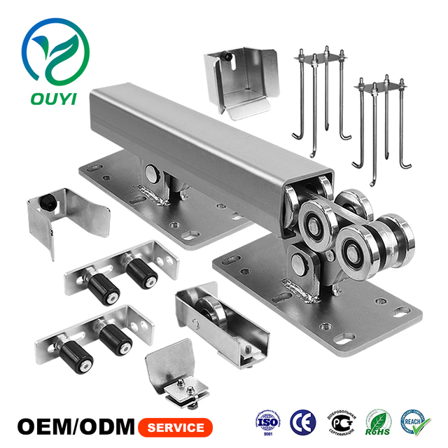 Galvanized Steel Sliding Gate Cantilever Wheel Kit Heavy Duty 8 Wheel Cantilever Gate Roller