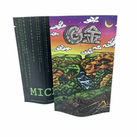 Sac en Mylar imprimé personnalisé Cr Soft Touch Smoke Food 600mg Blue Direct Seal Design Oem Sweet Food Proof Space 5.9 "X 10"