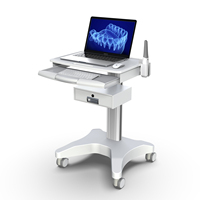 Chariot mobile intégré Likaymo OC-3 pour ordinateur portable médical et dentaire avec tiroir, idéal pour les dentistes ou les hôpitaux esthétiques