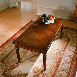 Table basse Intarse Parquet avec design en bois unique - Product Image 1