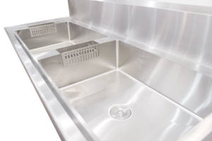 Fregadero de acero inoxidable duradero personalizado Victory para lavar verduras, fregadero de cocina inoxidable para hoteles, restaurantes, hospitales - Product Image 4