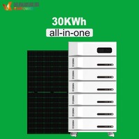 Panneaux solaires 30 kWh avec stockage par batterie - Batterie de stockage photovoltaïque au lithium