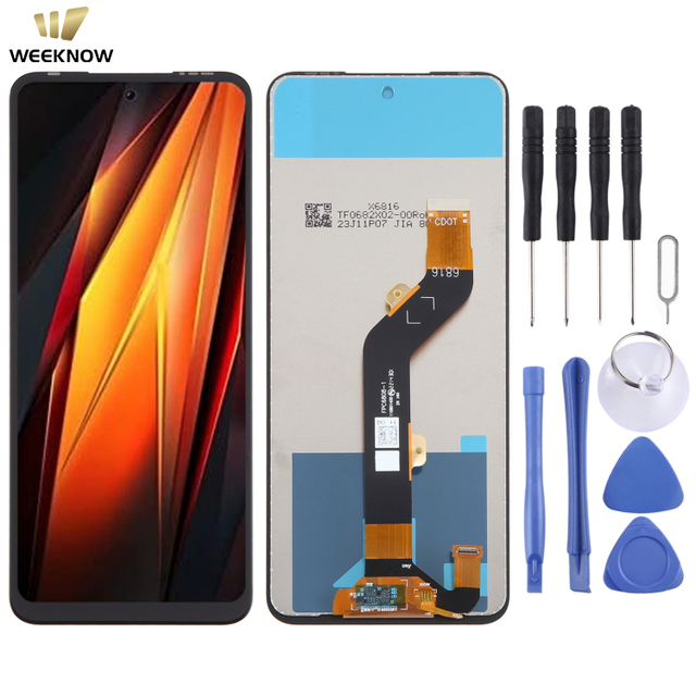 Wholesale Incell Mobile Phone LCD Screen for Tecno Pova 4 LG7n Display Touch Screen Digitizer Assembly Replacement