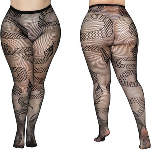 Lingerie sexy pour femmes, bas résille ajourés à bretelles, <span class=keywords><strong>collants</strong></span> résille, bas résille colorés <span class=keywords><strong>grande</strong></span> <span class=keywords><strong>taille</strong></span> - Product Image 5