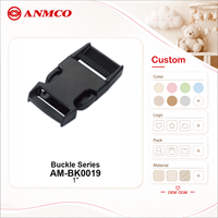 Ceinture de sécurité ronde à 5 points en plastique à dégagement rapide central pour poussette, couleur personnalisée, vente en gros