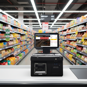 Sistema POS Todo en Uno de 14 Pulgadas, Caja Registradora con Impresora, Escáner, Software y Hardware para Cajero, Sistemas POS para Supermercados, Terminal POS - Product Image 1