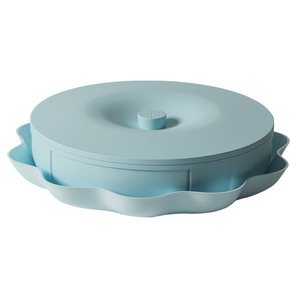 Nordic Style Divided <b>Plastic</b> Snack <b>Box</b> Round 2.0-3.0L Eco-Friendly Household Candy Storage Container Living Room <b>Display</b> - Product Image 5