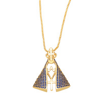 Nouveau collier pendentif en forme de croix religieuse avec diamant, plaqué or, charmes élégants et luxueux pour femmes