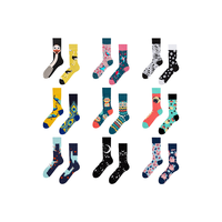 Chaussettes amusantes et originales en coton respirant pour l'automne, chaussettes fantaisie à motifs de nourriture pour enfants et adultes