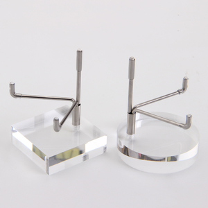 高品质方形玻璃和金属支架亚克力展示架促销 - Product Image 1