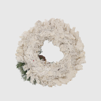 Couronne funéraire de Noël en mousse de renne stabilisée pour décoration de tombes et sites commémoratifs – Vente en gros de fleurs de Noël décoratives
