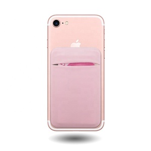Stick On Stretchy Fabric-billetera para teléfono móvil, tarjetero de crédito para teléfono inteligente, Compatible con tarjetero extraíble para teléfono móvil - Product Image 2