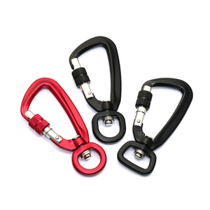Karabiner Putar Pengunci Sekrup Logam Aluminium 5kN, Pengait Geser Clevis, Pengunci Kait, Karabiner Kekuatan Tinggi untuk Olahraga Luar Ruangan - Product Image 4