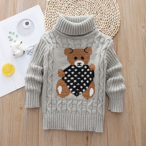 <span class=keywords><strong>Pull</strong></span> en tricot personnalisé pour enfants, <span class=keywords><strong>pull</strong></span> d'hiver pour tout-petits garçons et filles, en acrylique, à manches longues, épais, vêtements pour enfants - Product Image 6