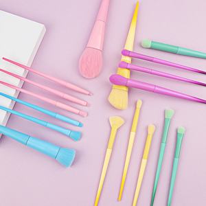 ชุดแปรงแต่งหน้าข้ามพรมแดน17ชิ้นสีลูกกวาดอุปกรณ์เสริมความงามผมสังเคราะห์ชุดแปรงปัดขนตา - Product Image 5