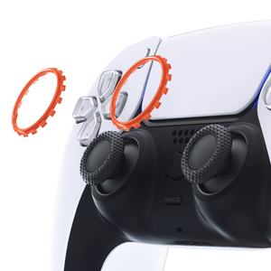 EXtremeRate Colorful Glossy Replacement <strong>Game</strong> Accessories for PS5 Controller, Custom Accent Rings for Dualsenese PS5 Playstation5 - Product Image 5