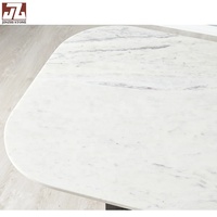 Table basse convertible moderne en marbre blanc naturel de haute qualité, comptoirs de salle à manger, dessus de meuble-lavabo, pour hôtels, cuisines et salons