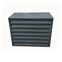 Panneaux Métalliques Industriels pour Hôpitaux, Cache de Climatisation à Lamelles pour Extérieur, Étanche, Anti-Corrosion, Décoration Architecturale