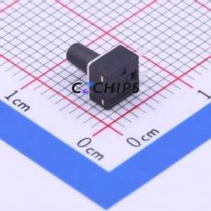 TC-1109DE-C-H Tactile Switch Through hole Component (THT) Switch Single Pole Single Throw Round Button 2.6N Right Angle Insert - Product Image 2