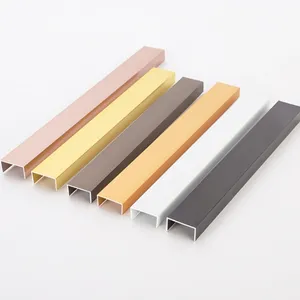 Profil en U, argent, noir, doré, brillant, aluminium poli, profil en C pour douche, salle <span class=keywords><strong>de</strong></span> bain - Product Image 1
