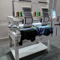 Machine à broder informatisée à 10 aiguilles pour casquettes, t-shirts, vêtements finis, broderie plate