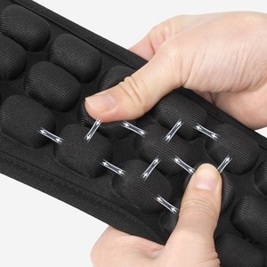 JFT Cushioned Shoulder <b>Strap</b> CS 026 Large <b>Replacement</b> Guitar Instrument Accessory Black Solid Color Lycra TPU - Product Image 1