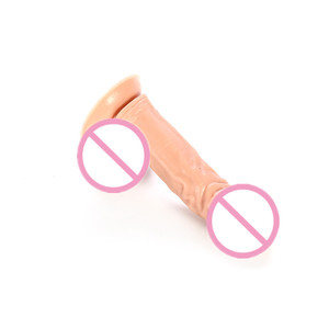 तीन रंग चूसने आधार के साथ यथार्थवादी Dildo के लिंग सेक्स खिलौना - Product Image 2
