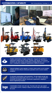 Machine de forage et de pieutage multifonctionnelle sur chenilles pour l'installation de fondations photovoltaïques solaires - Product Image 5