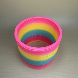 15cm X 15cm renkli büyük Jumbo sihirli Slinkying bahar bobin gökkuşağı yağ oyuncak - Product Image 5