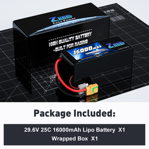 ZEEE Rc Drone Batería 29,6 V 16000mAh 25C 8s Fpv Lipo Batería Ideal para Drones de alto rendimiento Suministros de energía portátiles Aviones Rc - Product Image 6