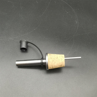Verseur rapide en acier inoxydable avec liège en métal personnalisé Whisky Shot Bière Alcool Bouchon de bouteille de liqueur avec couvercle en plastique pour aérateur de vin